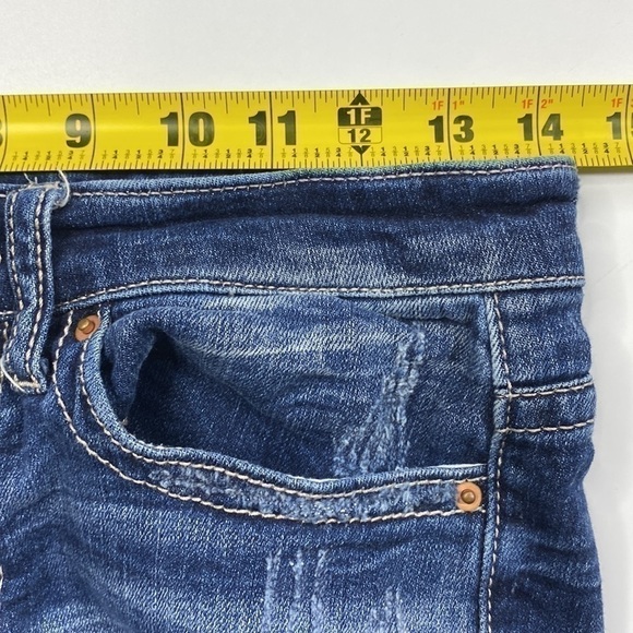 BKE Payton Denim Raw Hem Shorts Size 25 6" Inseam - Picture 3 of 7